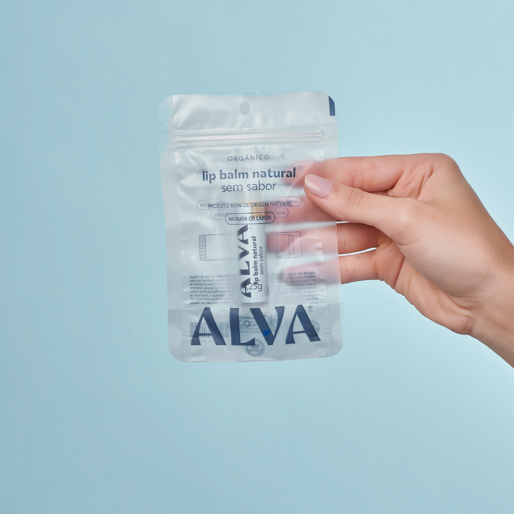 Hidratante Labial Orgânico Sem Sabor 4,25g Alva