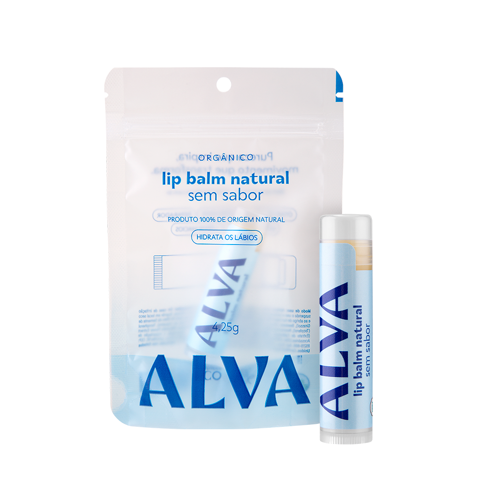 Hidratante Labial Orgânico Sem Sabor 4,25g Alva