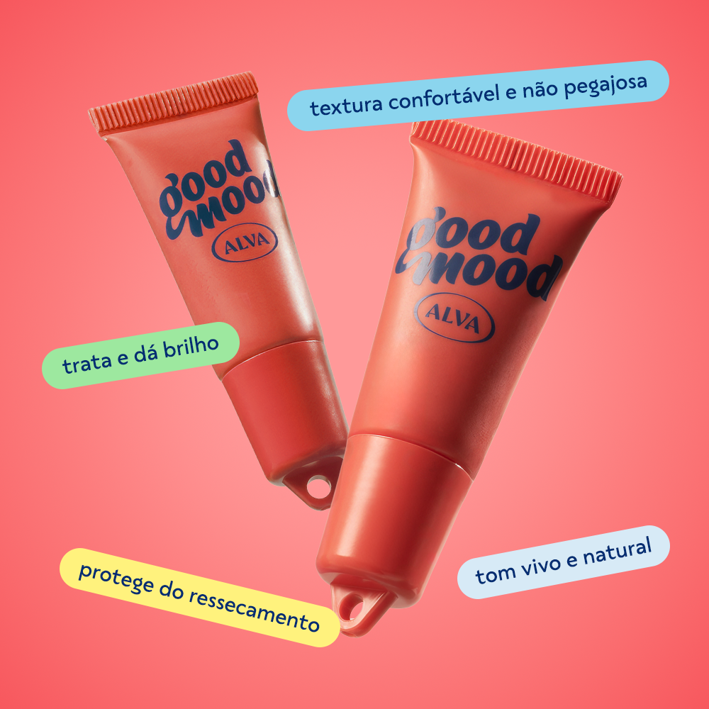 Lip Balm Gloss Red 6g Good Mood Alva