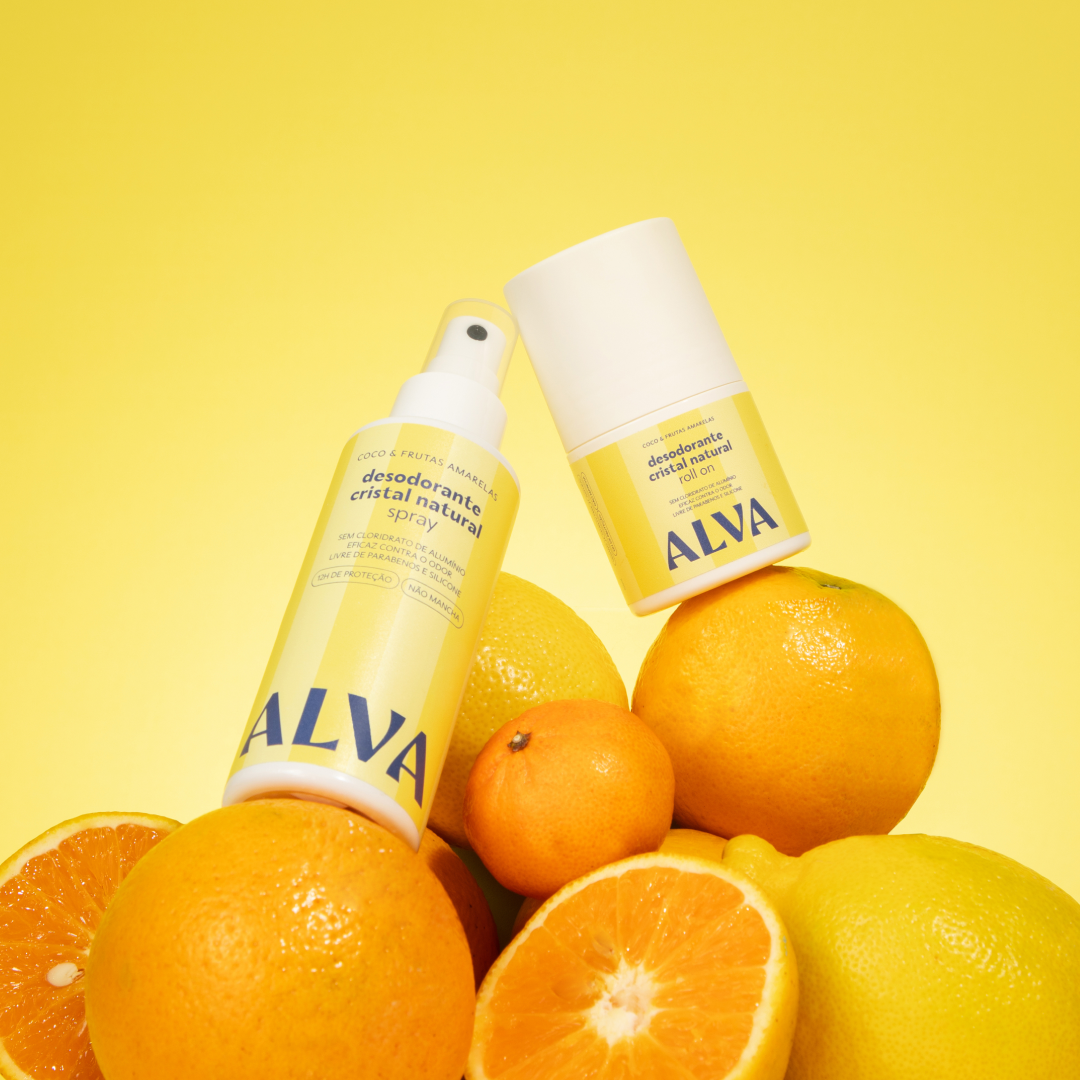 Kit Desodorantes Coco & Frutas Amarelas - Spray e Roll on