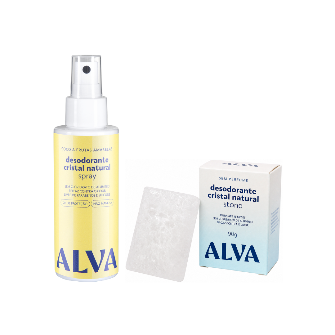 Kit Transição para Desodorante Natural Stone - Coco & Frutas Amarelas