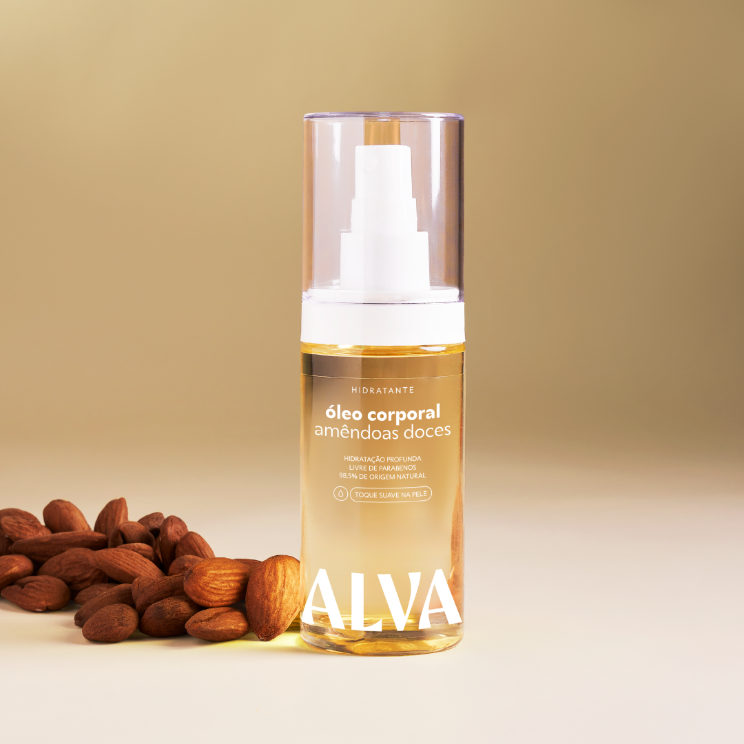 Óleo Corporal Hidratante de Amêndoa Doce 100ml Alva