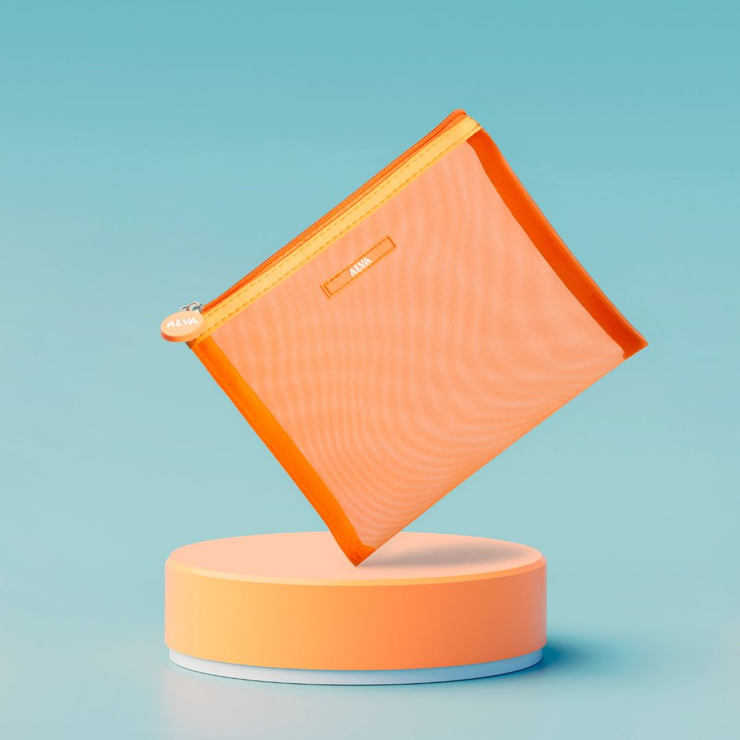 Necessaire Tela Laranja Alva