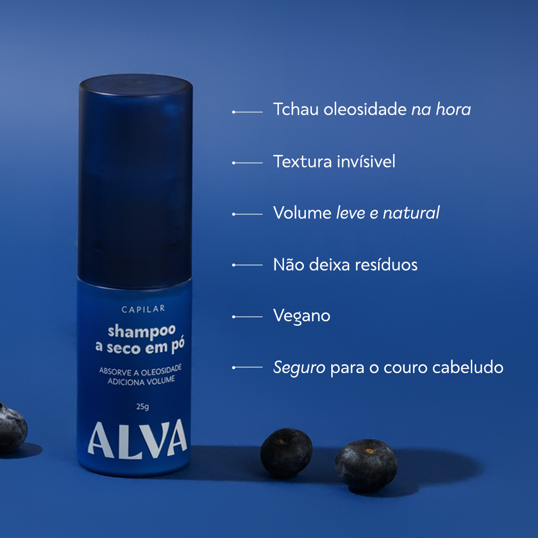 Shampoo a Seco em Pó 25g Alva