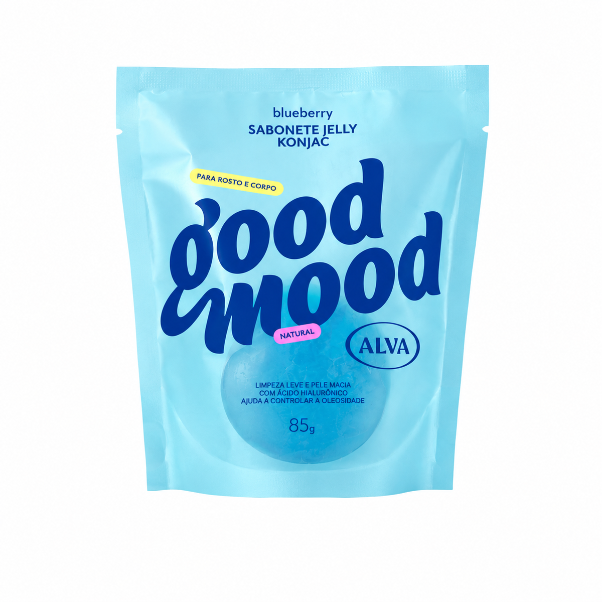 Sabonete Jelly Konjac Blueberry 85g Good Mood Alva