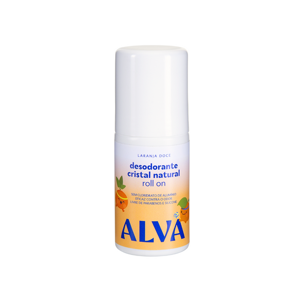 Desodorante Roll On Infantil Natural Laranja Doce Vegano 50ml Alva