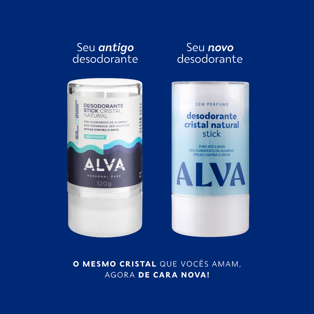 Kit Casal em Sintonia - 2 Desodorantes Cristal Alva