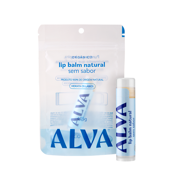 Hidratante Labial Orgânico Sem Sabor 4,25g Alva