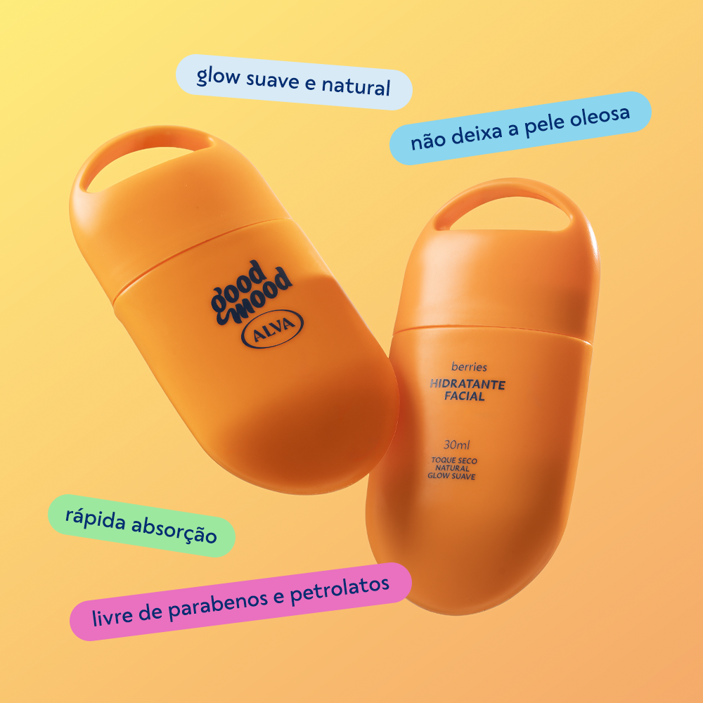 Hidratante Facial Berries 30ml Good Mood Alva