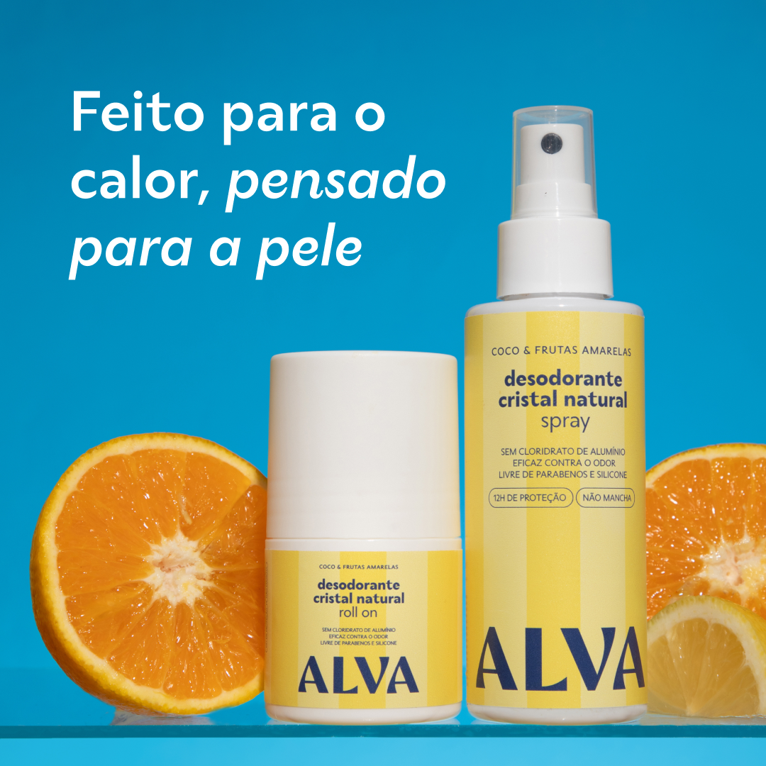 Kit Desodorantes Coco & Frutas Amarelas - Spray e Roll on