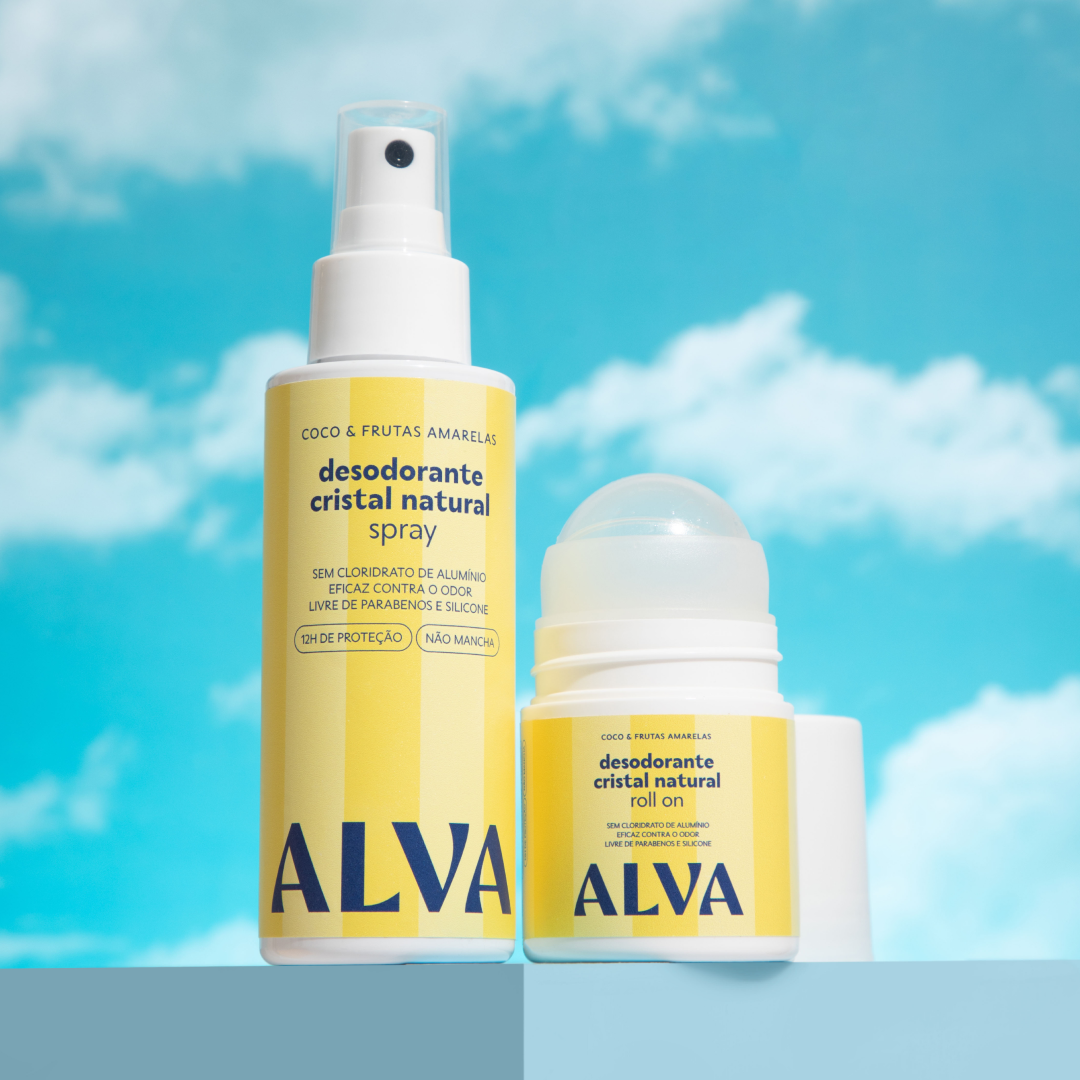 Kit Desodorantes Coco & Frutas Amarelas - Spray e Roll on