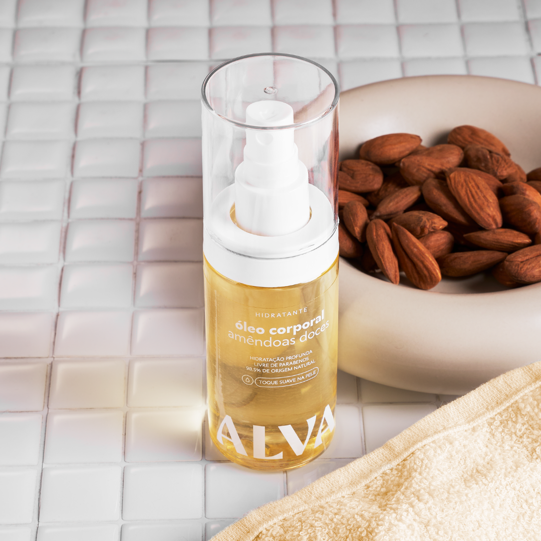 Óleo Corporal Hidratante de Amêndoa Doce 100ml Alva