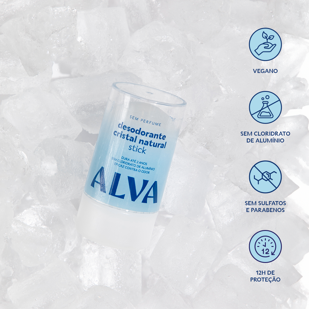 Kit Família sem CC - 4 Desodorantes Cristal Alva